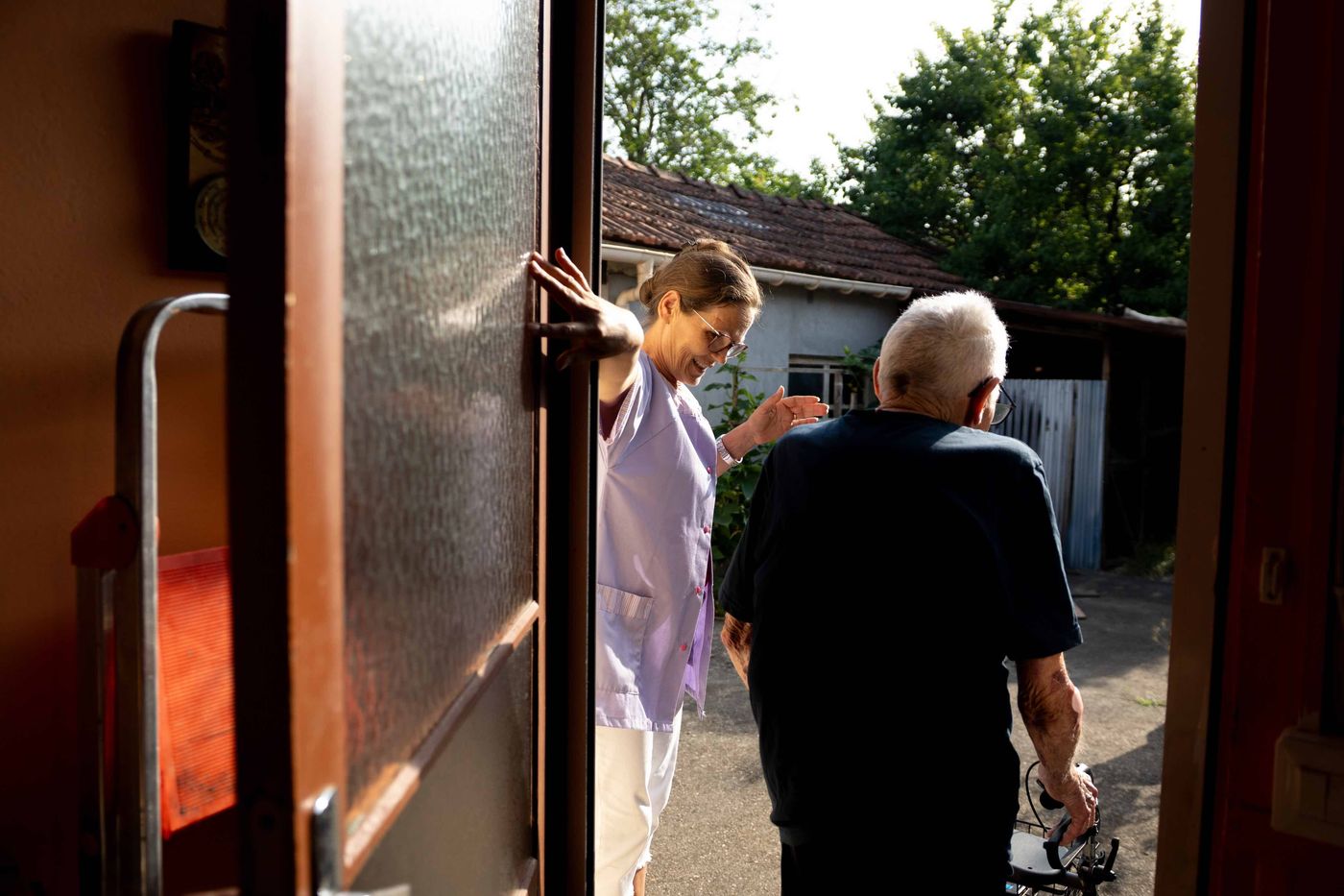 aidant pour une sortie